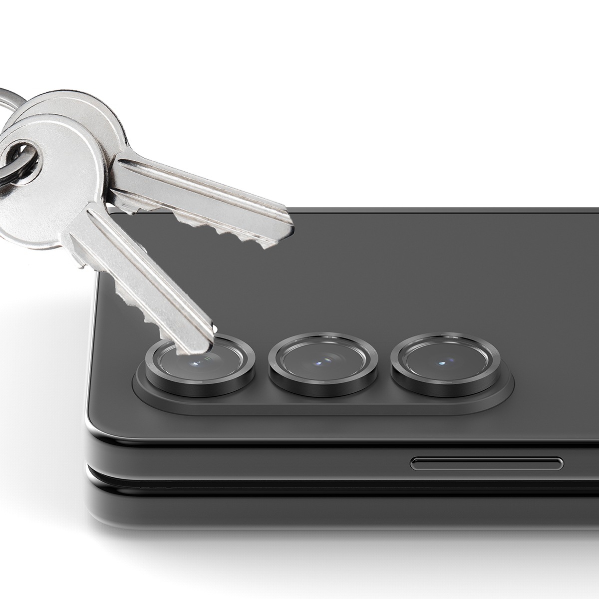 Galaxy Z Fold5 カメラレンズ保護フィルム CORE MR カメラ専用 強化ガラスフィルム メタルリング
