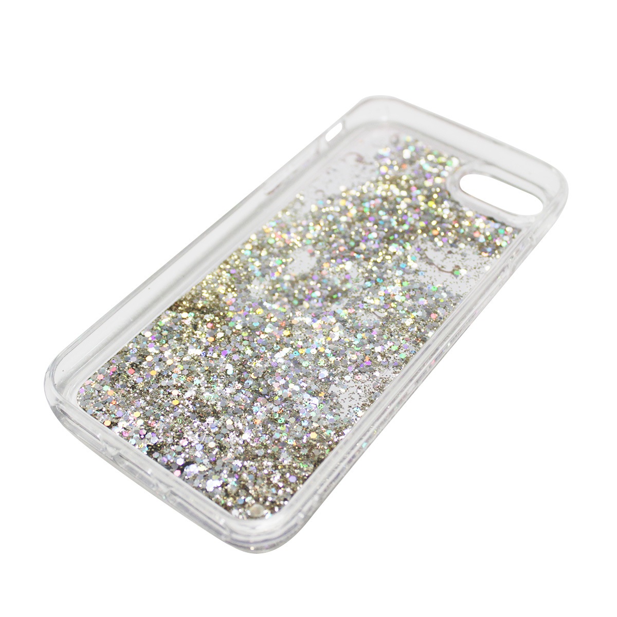 iPhone SE 第2世代 se2 ケース iPhone 8/7ケース icover Sparkle case Calligraphy（アイカバー スパークルケース カリグラフィー）キラキラ ラメ 流れる グリッター 動く アイフォン カバー 4.7インチ