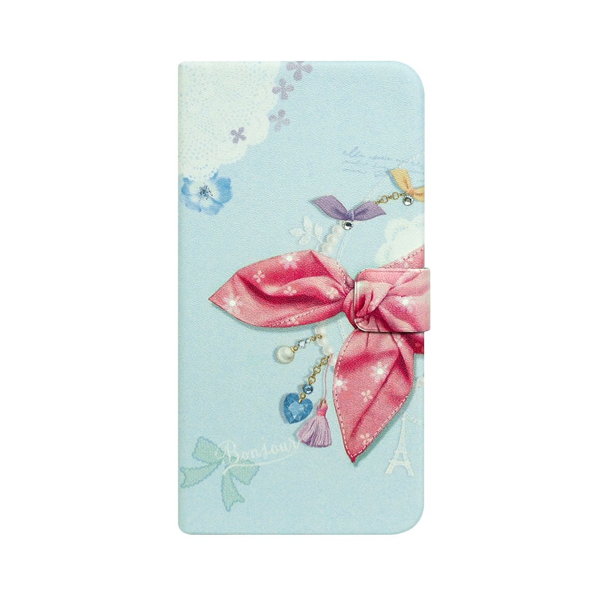 iPhone XS / X ケース Happymori Dot Scarf Diary 手帳型 （ハッピーモリ ドットスカーフダイアリー）アイフォン カバー