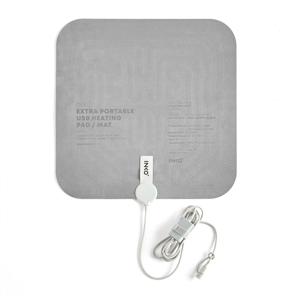 [インクで温める] EXTRA ヒーティングパッド スエード 30x30cm