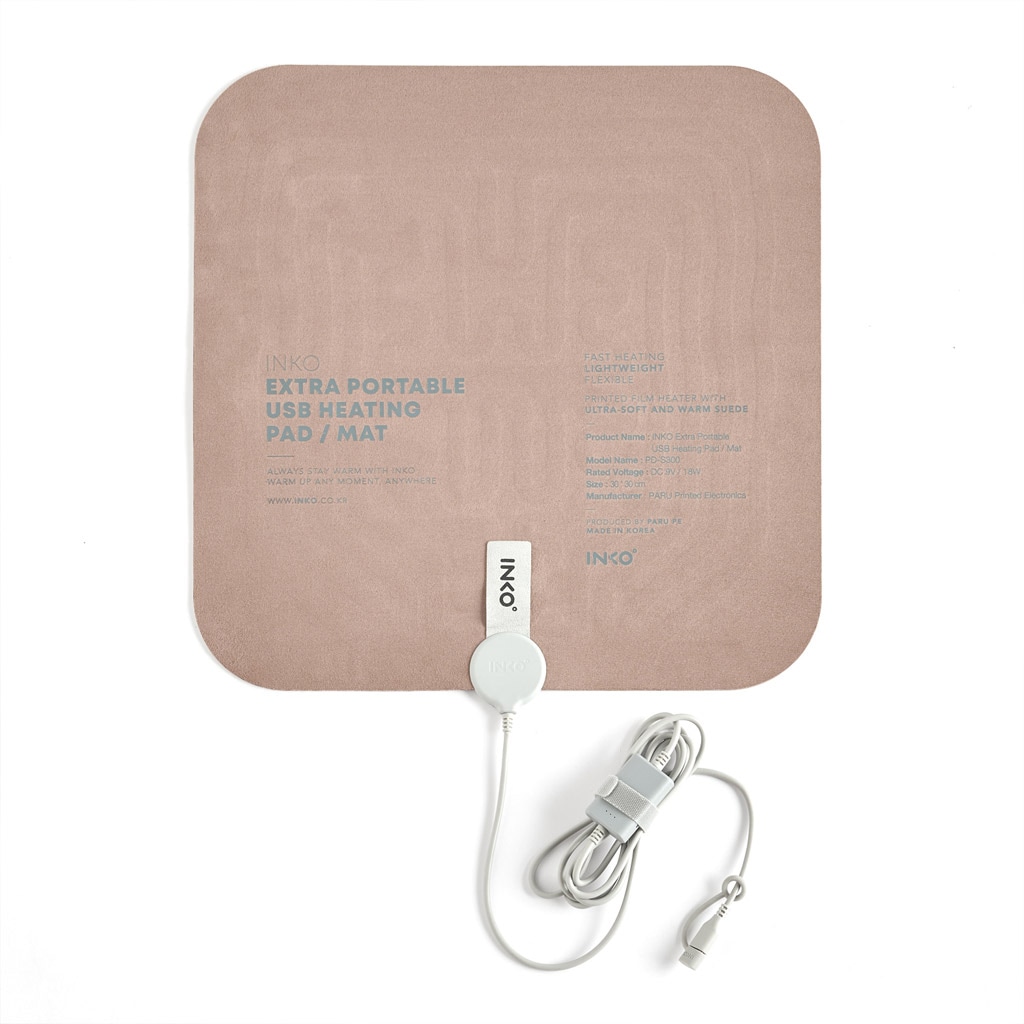 [インクで温める] EXTRA ヒーティングパッド スエード 30x30cm
