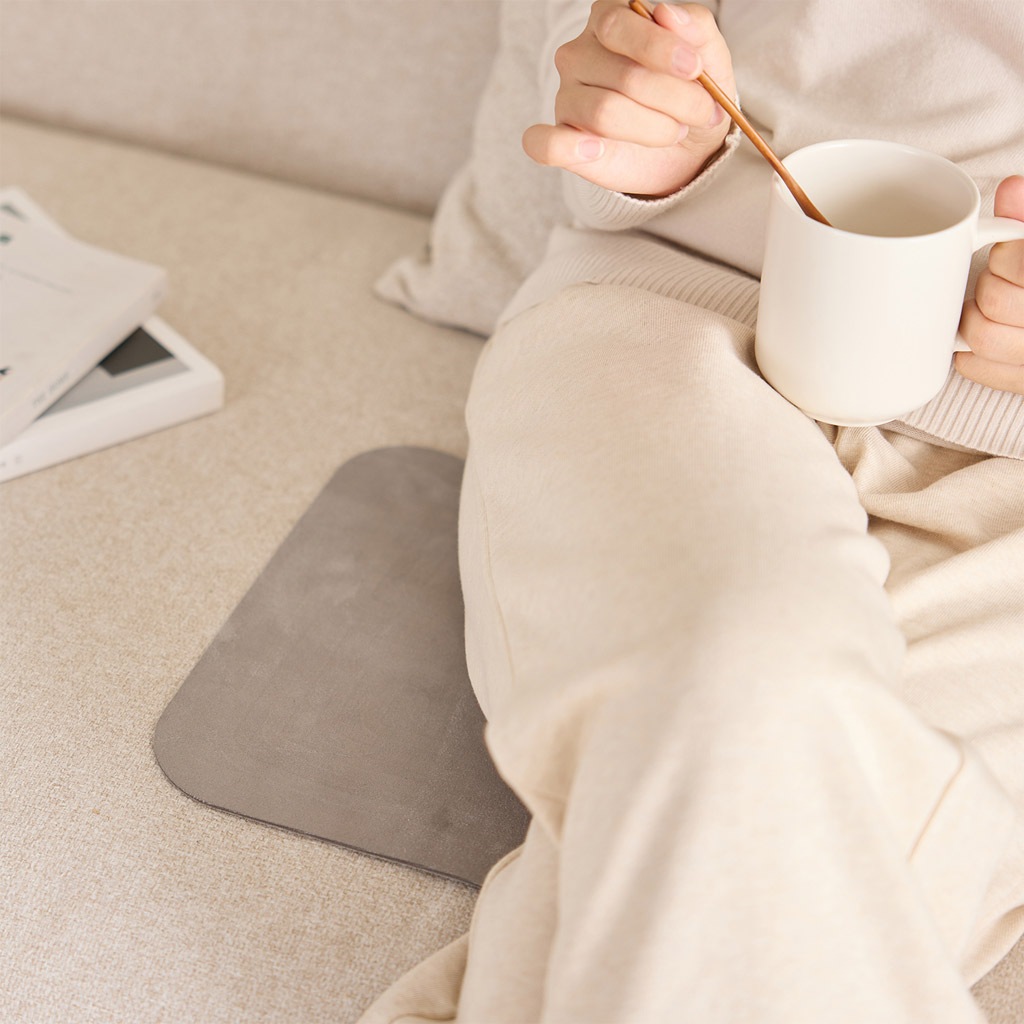 [インクで温める] EXTRA ヒーティングパッド スエード 30x30cm