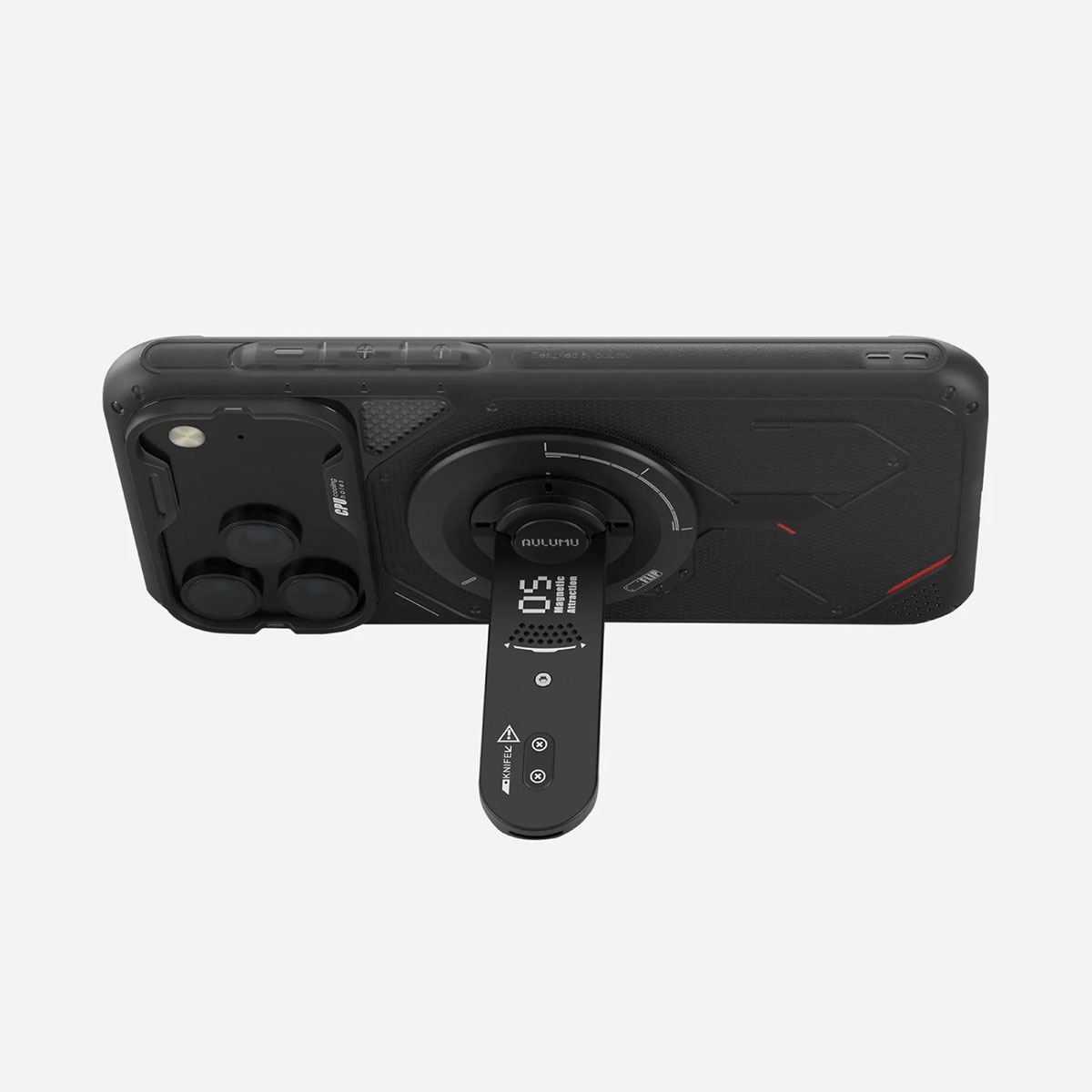 【360°回転 アルミ製】G05 AIR 5in1 MagSafe対応スタンド ブラック / シルバー