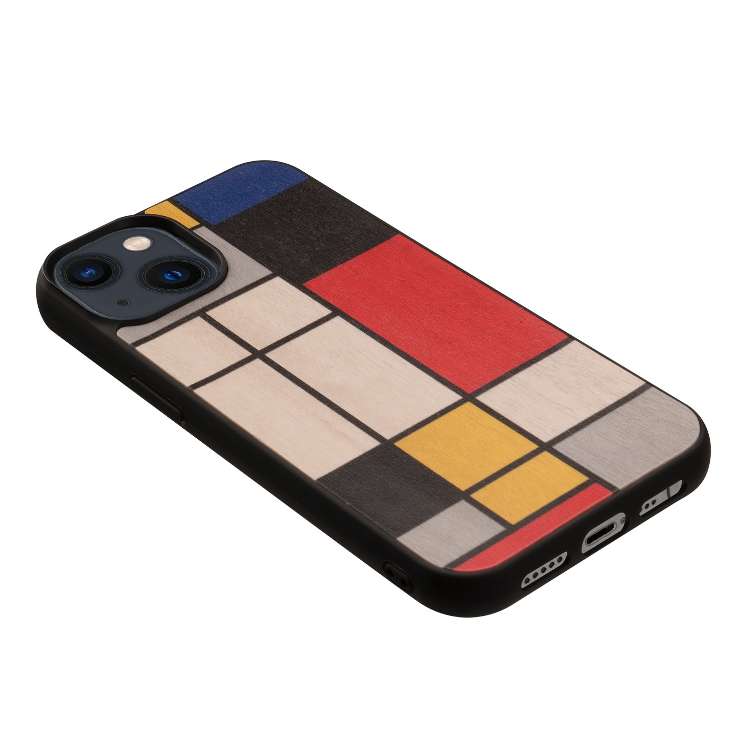 Man&Wood 天然木ケース [ iPhone 14 Plus / 14 Pro Max ] Mondrian Wood 木製