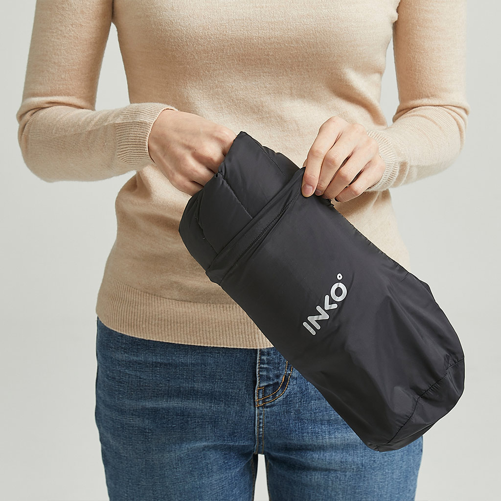 [インクで温めるUSBウェアラブルヒーター] グースダウン USBヒーティング ベスト