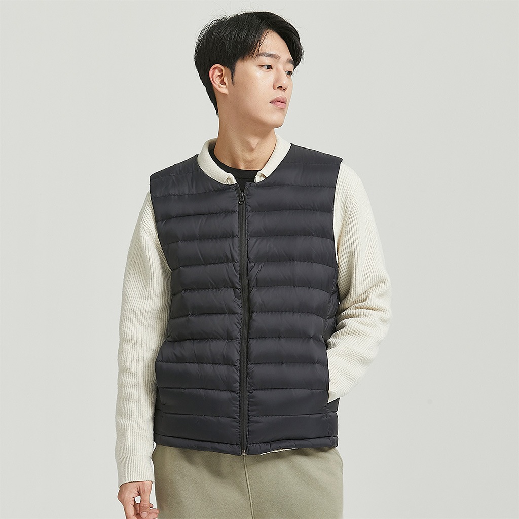 [インクで温めるUSBウェアラブルヒーター] グースダウン USBヒーティング ベスト