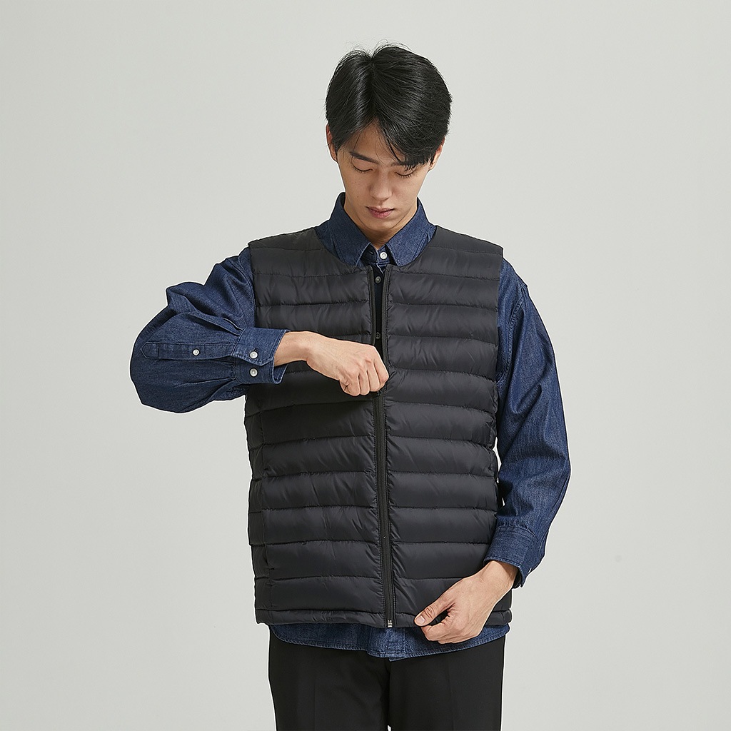 [インクで温めるUSBウェアラブルヒーター] グースダウン USBヒーティング ベスト