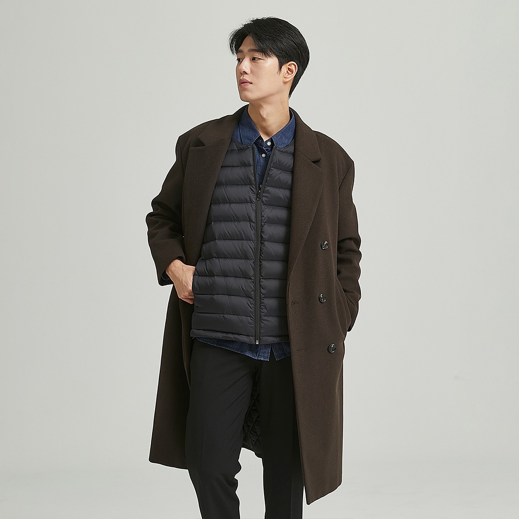 [インクで温めるUSBウェアラブルヒーター] グースダウン USBヒーティング ベスト