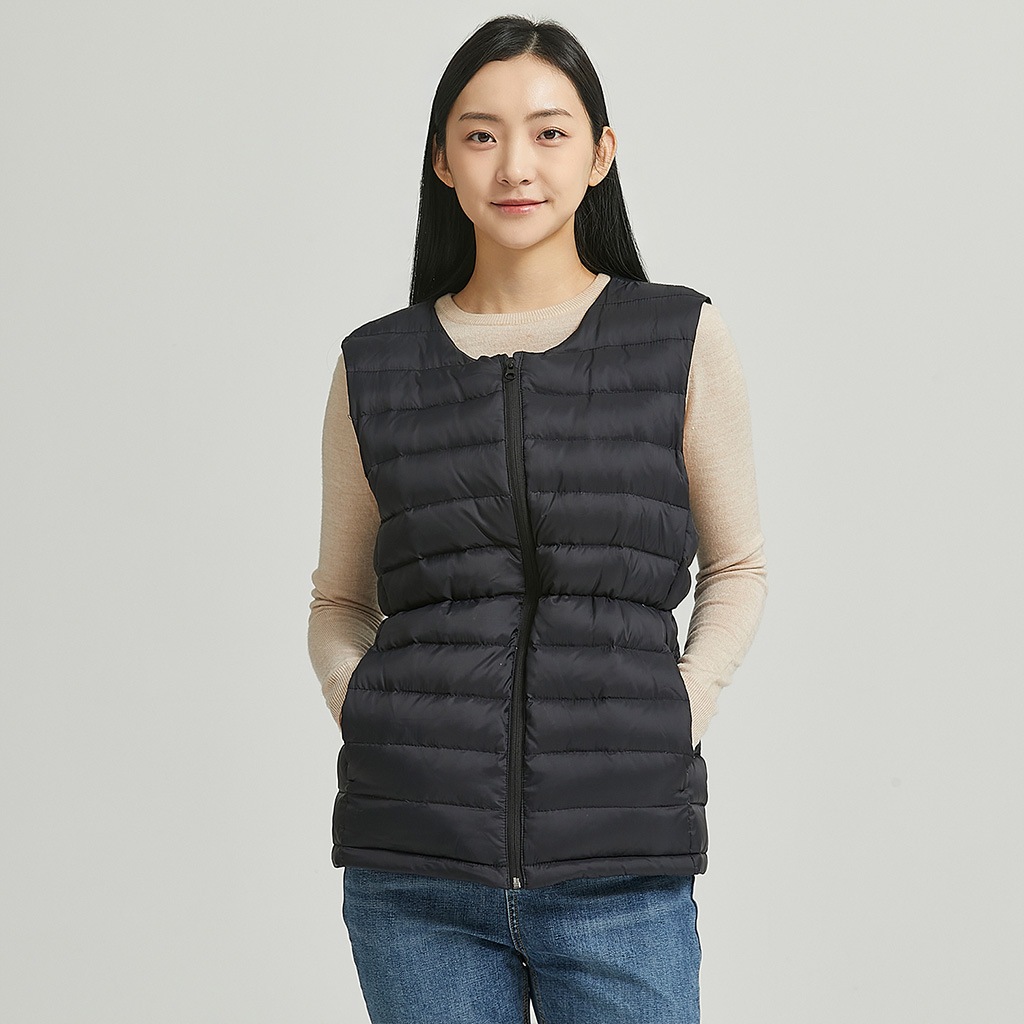 [インクで温めるUSBウェアラブルヒーター] グースダウン USBヒーティング ベスト