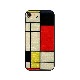 iPhone SE (第3世代) ケース カバー ikins 天然貝ケース 幾何学デザイン [iPhone SE3/SE2/8/7] Mondrian Pyramid Equator