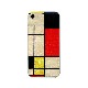 iPhone SE (第3世代) ケース カバー ikins 天然貝ケース 幾何学デザイン [iPhone SE3/SE2/8/7] Mondrian Pyramid Equator