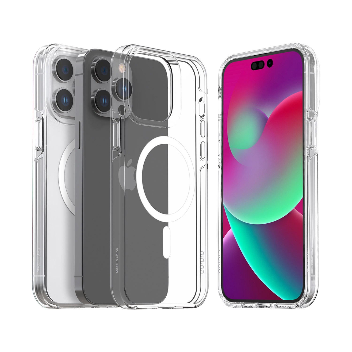 araree [ iPhone 14 / 14 Plus / 14 Pro / 14 Pro Max ] DUPLE Magsafe対応クリアケース 透明