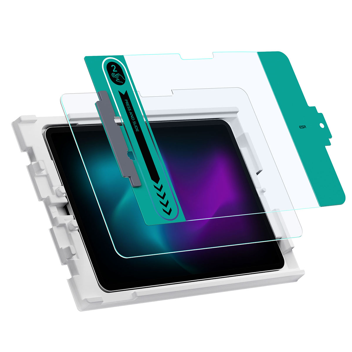 [iPad Pro 11/13インチ (M4) / iPad Air 11/13インチ (M3/M2) 用] 強化ガラス液晶保護フィルム