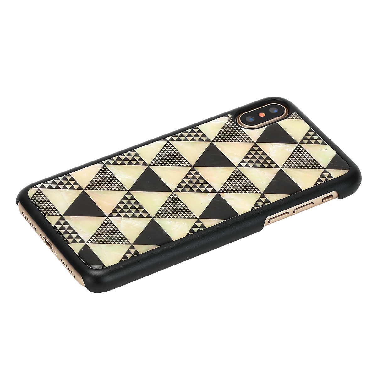 iPhone XS / X ケース 天然貝 ikins Pyramid（アイキンス ピラミッド）アイフォン カバー