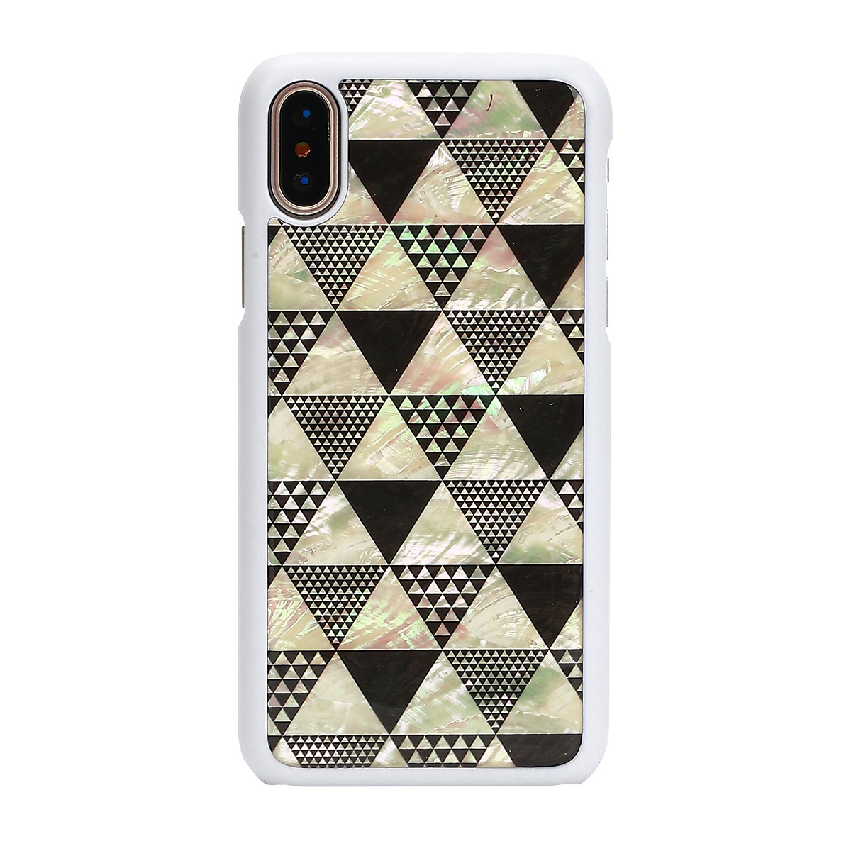 iPhone XS / X ケース 天然貝 ikins Pyramid（アイキンス ピラミッド）アイフォン カバー