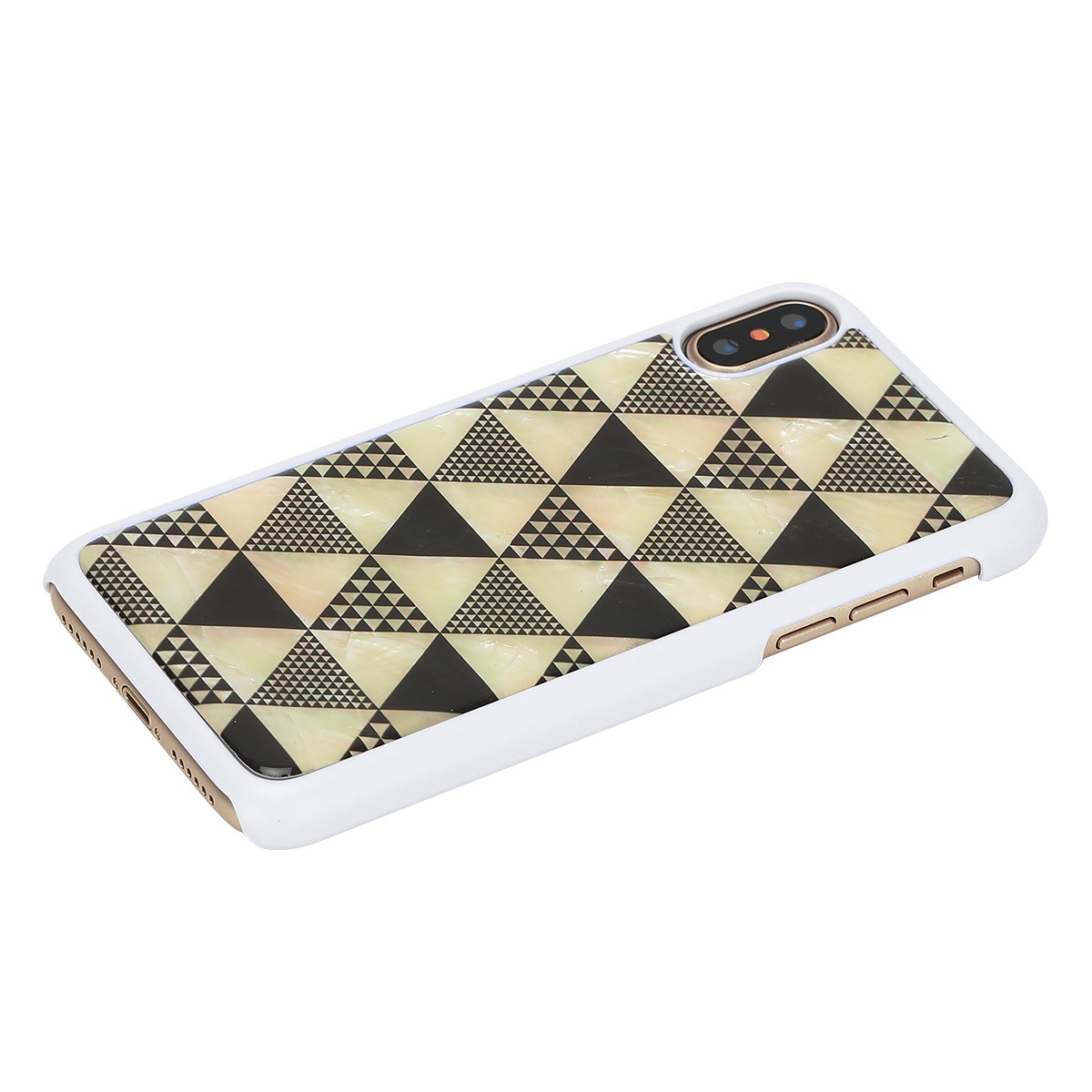 iPhone XS / X ケース 天然貝 ikins Pyramid（アイキンス ピラミッド）アイフォン カバー