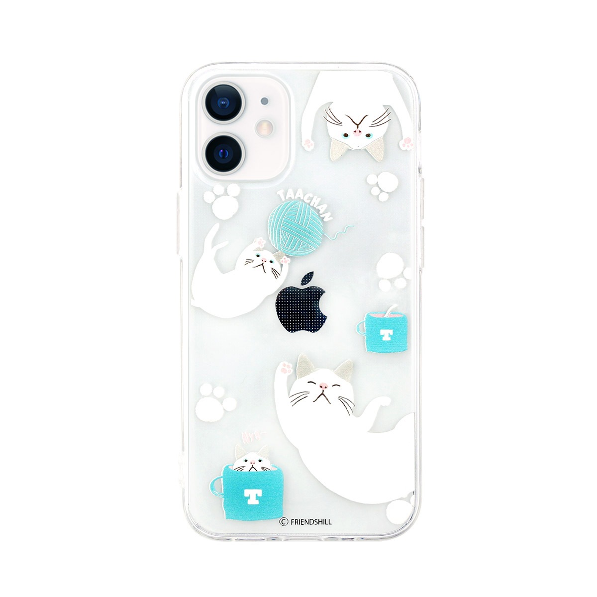 [iPhone 12 mini / 12 Pro / 12 用] ターチャン クリア ソフトケース カバー 公式ライセンス品