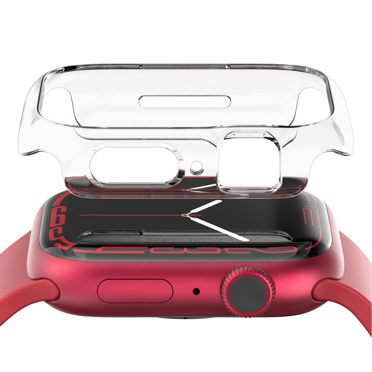 アップルウォッチケース Nu:kin ハードクリアケース for Apple Watch 49/46/42mm (Ultra2/1,Series10) ,45/41mm（Series 9/8/7）