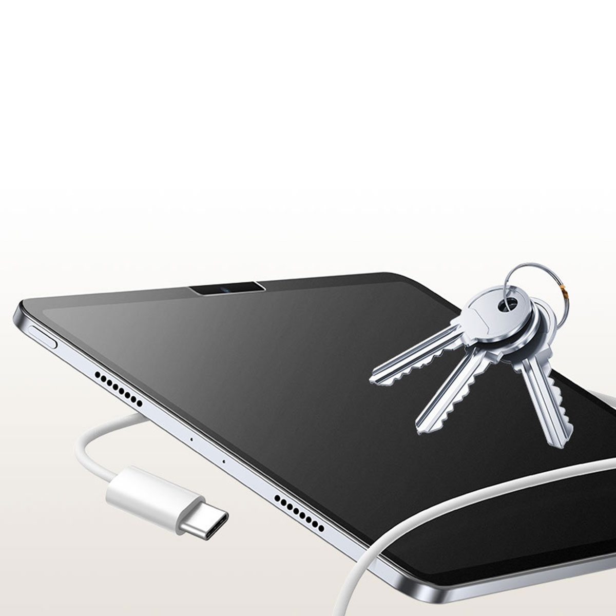 [iPad Pro 11/13インチ (M5/M4）/ iPad Air 11/13インチ（M3/M2） 用] ペーパーテクスチャー液晶保護フィルム(2枚入り）