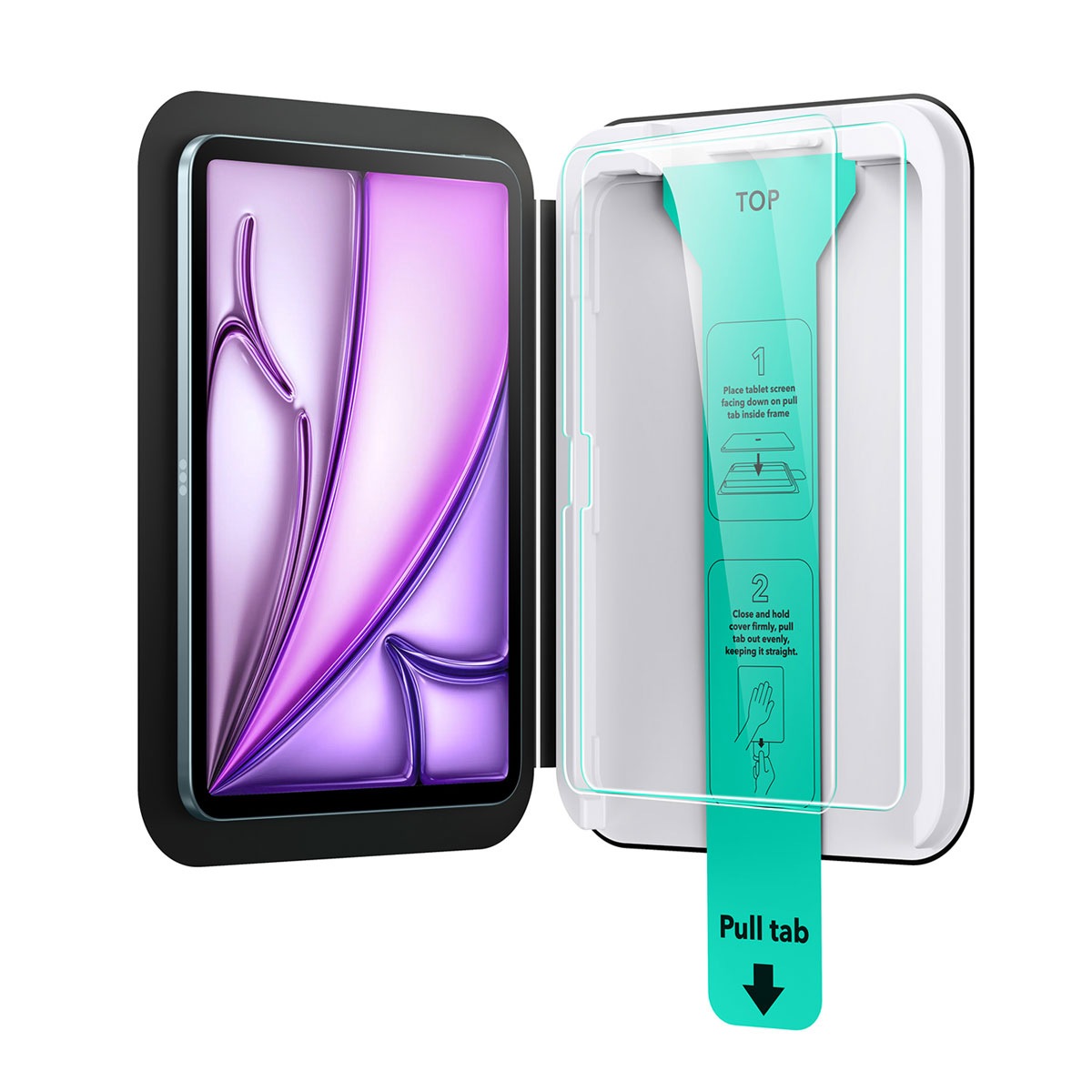 ESR UltraFit 液晶保護強化ガラスフィルム 2枚入り for iPad Air 11