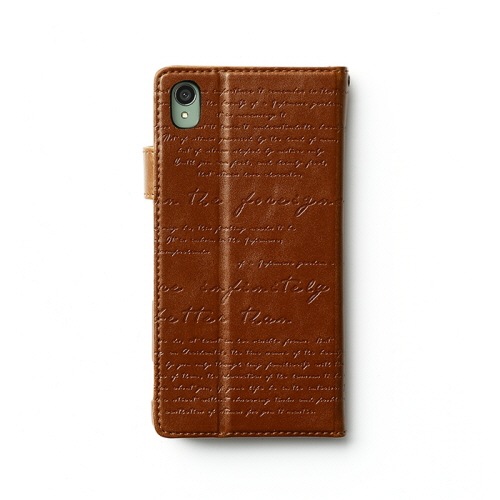 docomo au softbank【Xperia Z3 ケース】ZENUS Lettering Diary （レタリングダイアリー）Brown, Black