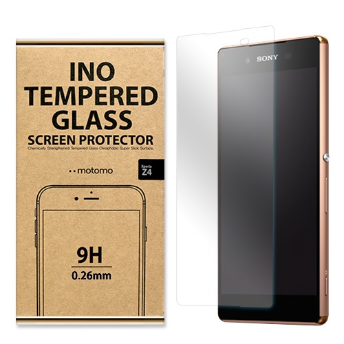 Xperia Z4 フィルム motomo INO 強化ガラスフィルム 0.26mm　エクスペリア