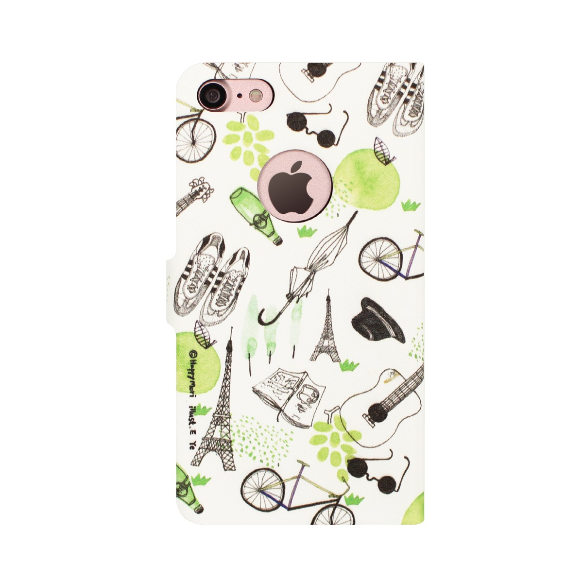 iPhone 8 / 7ケース 手帳型 Happymori French Cafe Diary（ハッピーモリ フレンチカフェダイアリー）アイフォン カバー