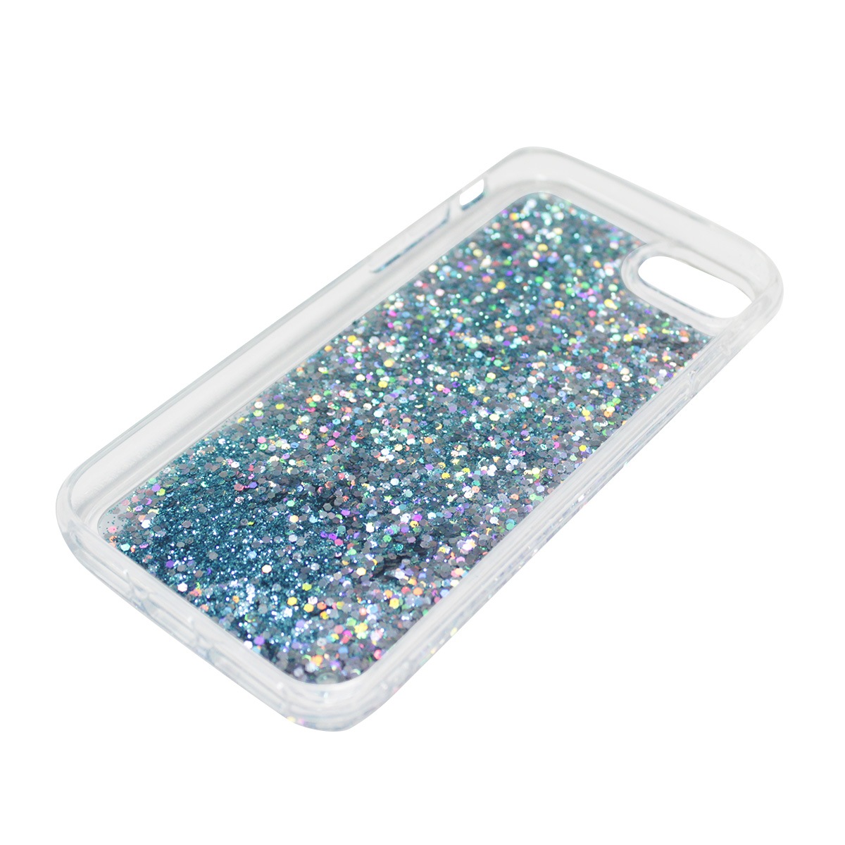 iPhone SE (第3世代) ケース カバー icover Sparkle case White lace [iPhone SE3/SE2/8/7]