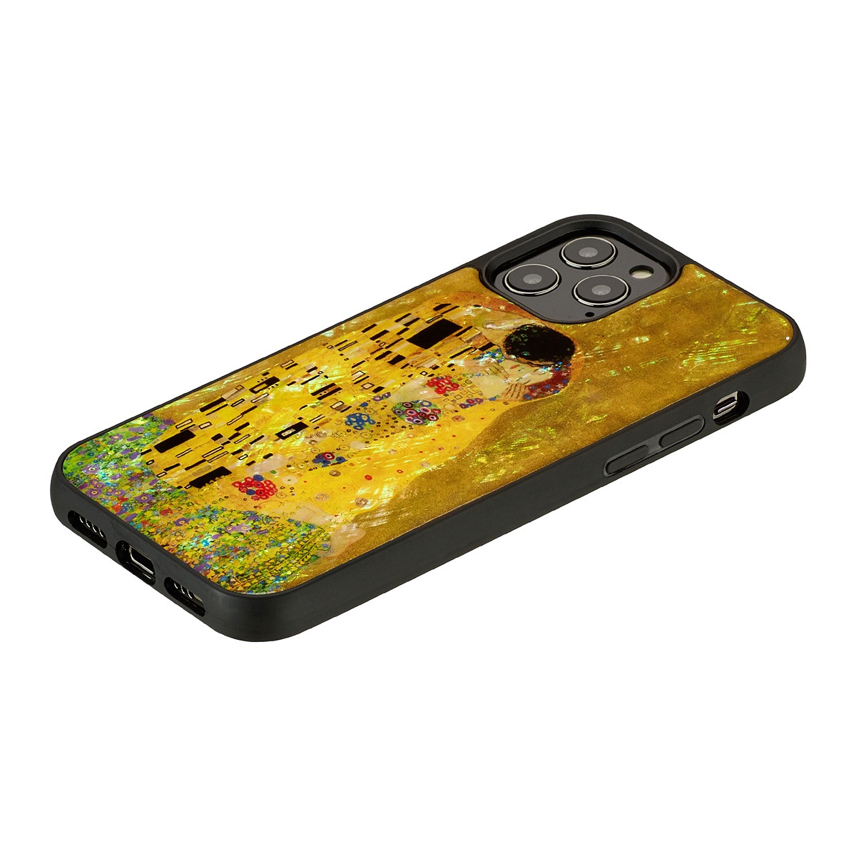 ikins 天然貝 ケース 名画シリーズ 【iPhone 12 Pro / 12 / 11 ケース】 ゴッホ / フェルメール / クリムト / マティス