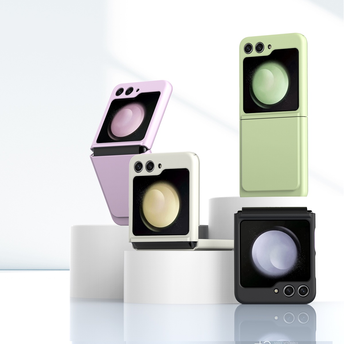 araree Galaxy Z Flip5 ケース AERO FLEX ヒンジまで保護 [SAMSUNGの公式認証品]