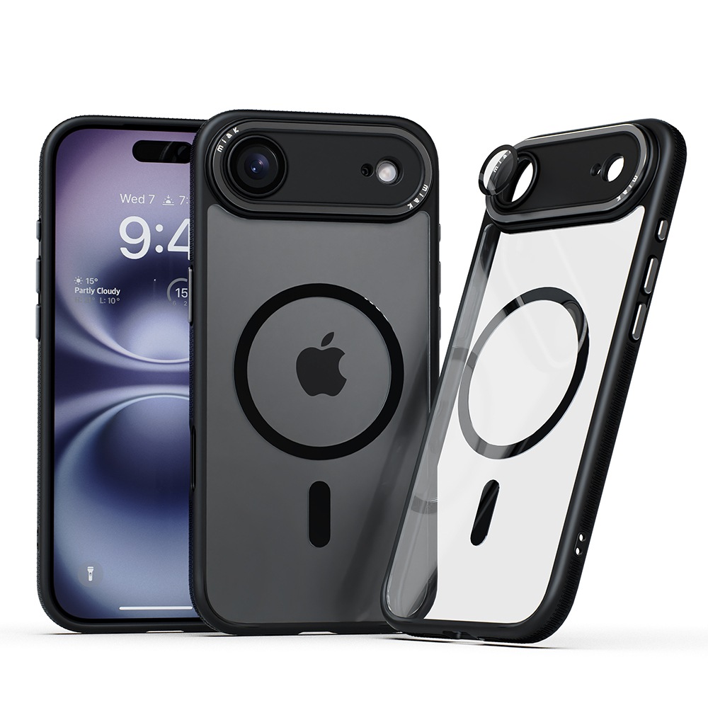 [ iPhone 17 / iPhone Air / 17 Pro / 17 Pro Max 用] レンズガード 一体型 MagSafe 対応 クリアケース for iPhone 17 / 16 / 15 シリーズ