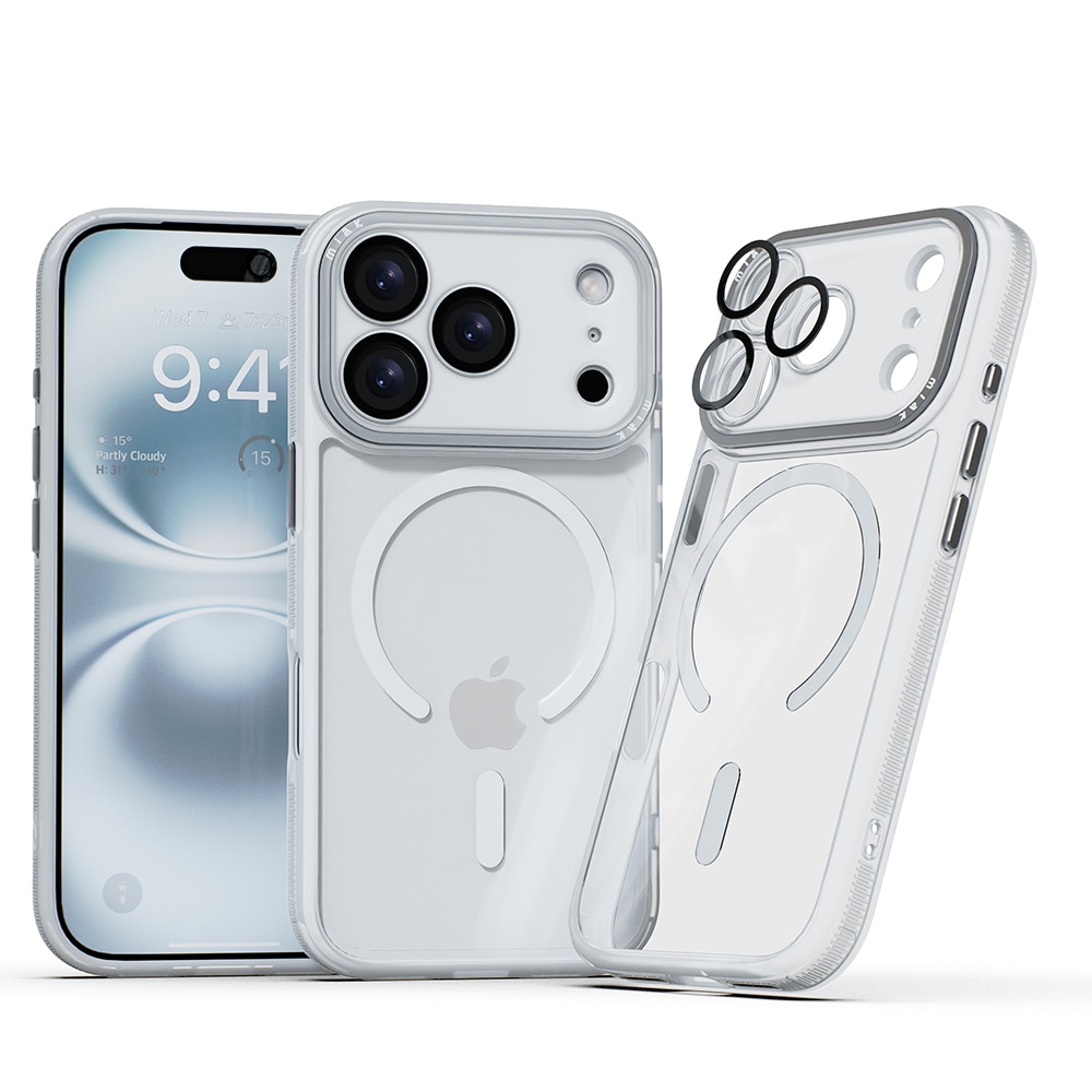 [ iPhone 17 / iPhone Air / 17 Pro / 17 Pro Max 用] レンズガード 一体型 MagSafe 対応 クリアケース for iPhone 17 / 16 / 15 シリーズ
