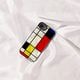 [iPhone 16e 用] 天然貝ケース Mondrian（モンドリアン）
