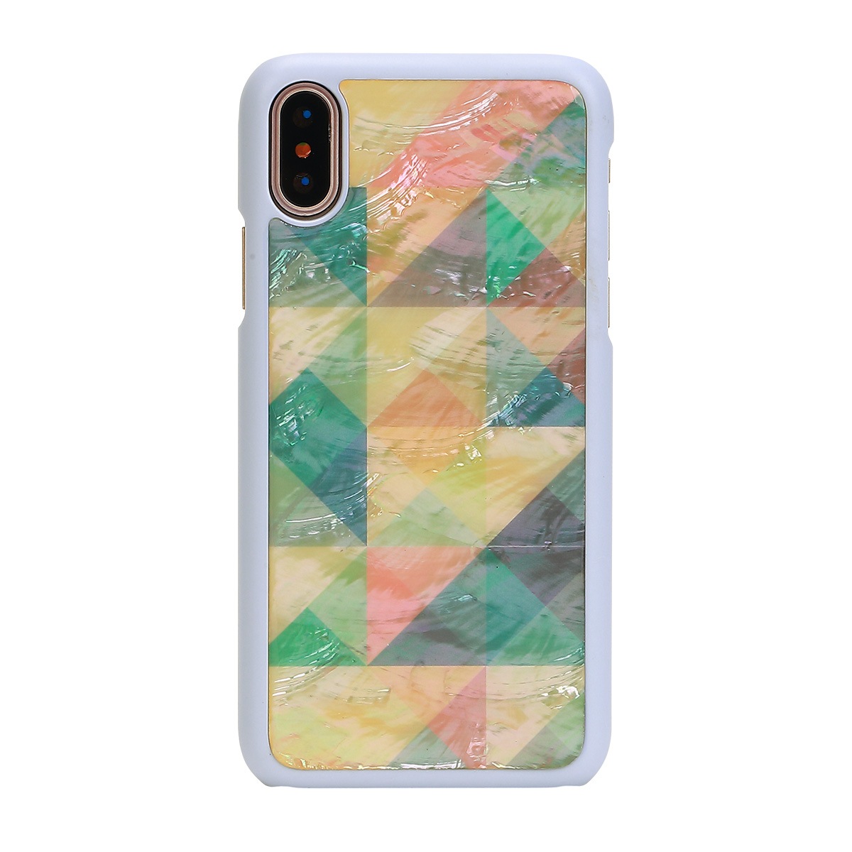 iPhone XS / X ケース 天然貝 ikins Mosaic（アイキンス モザイク）アイフォン カバー