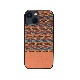 Man&Wood 天然木ケース [ iPhone 14 / 14 Pro ] Browny Check 木製