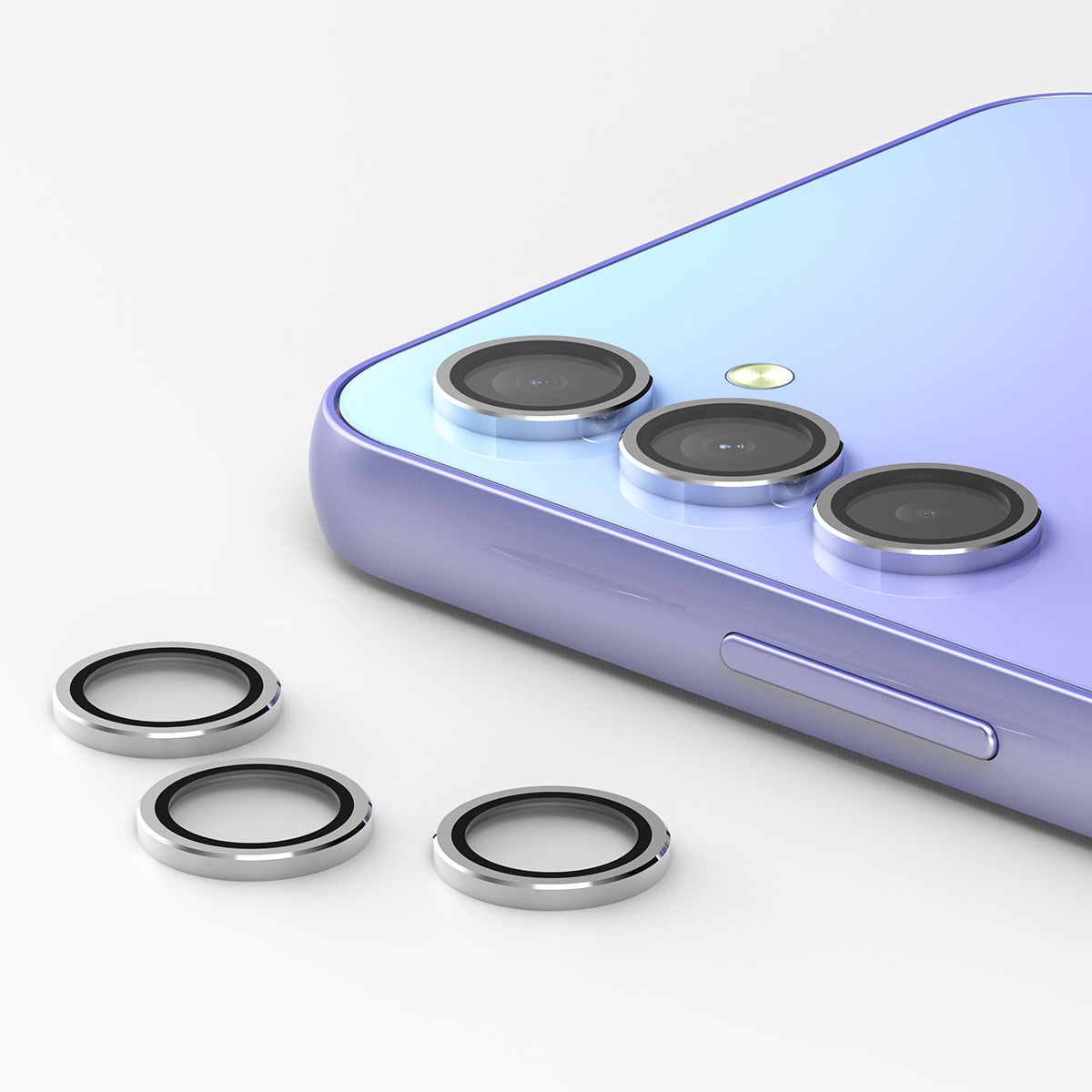 araree Galaxy A54 カメラ専用強化ガラスフィルム C-SUB CORE メタルリング 