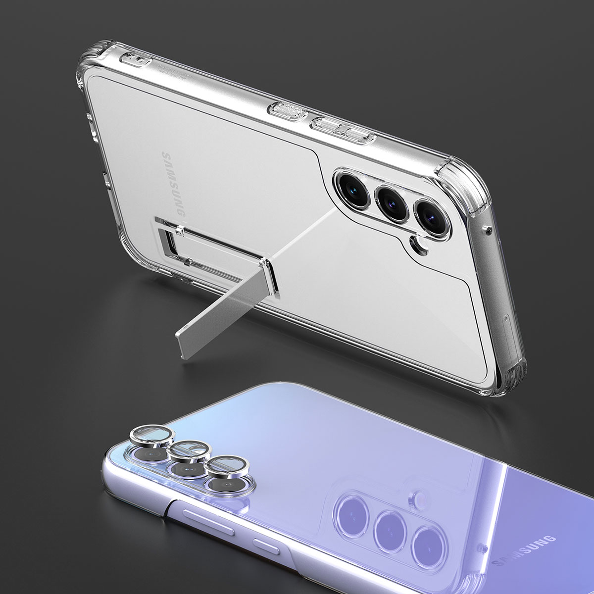 araree Galaxy A54 カメラ専用強化ガラスフィルム C-SUB CORE メタルリング 