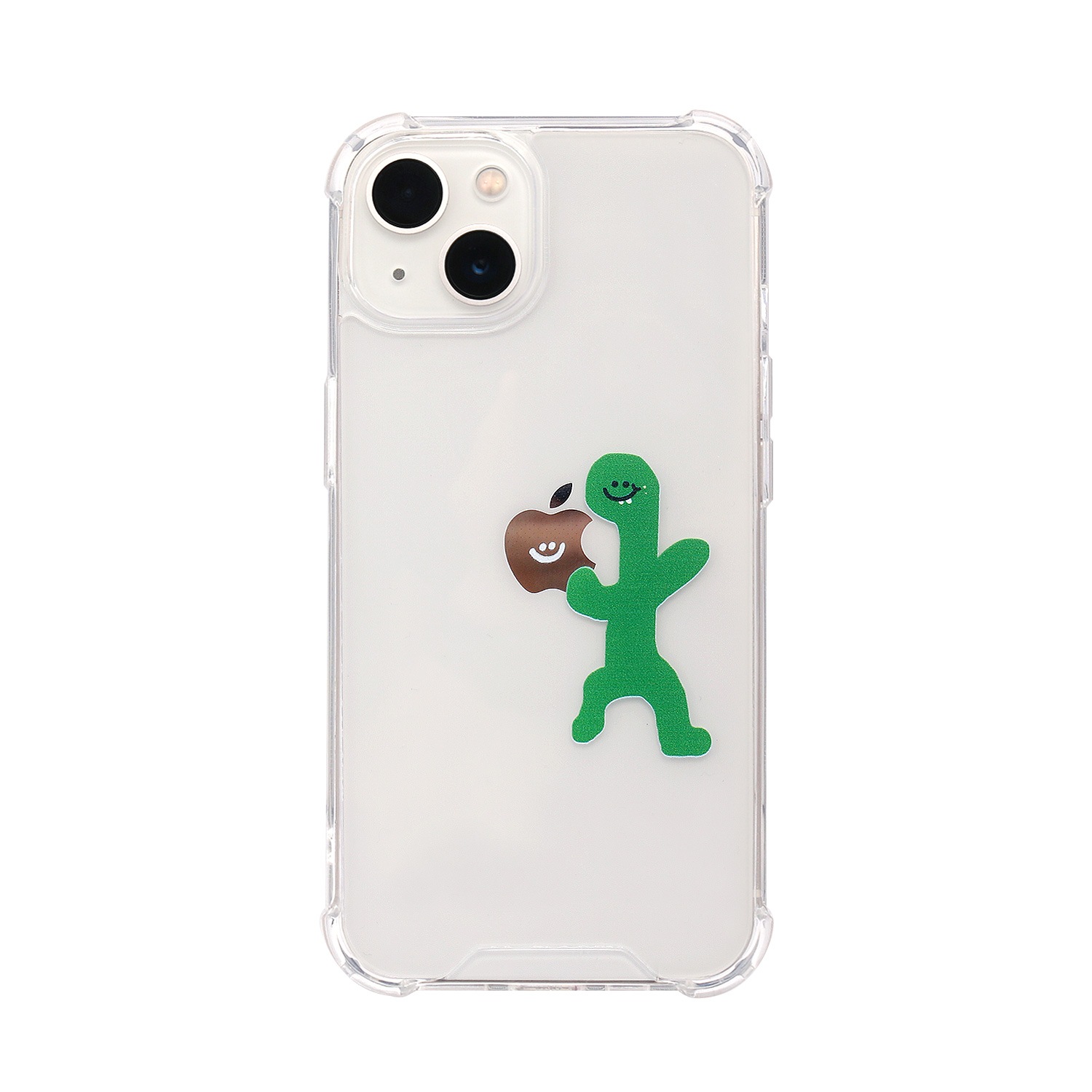 iPhone SE3 ケース 168cm バックカバー ハイブリッドクリアケース Olly with リンゴ【 iPhone 13 / 13 Pro / 13 mini / iPhone SE (第3/2世代)、 】