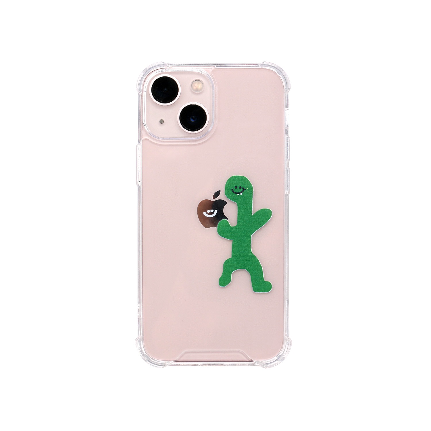 iPhone SE3 ケース 168cm バックカバー ハイブリッドクリアケース Olly with リンゴ【 iPhone 13 / 13 Pro / 13 mini / iPhone SE (第3/2世代)、 】