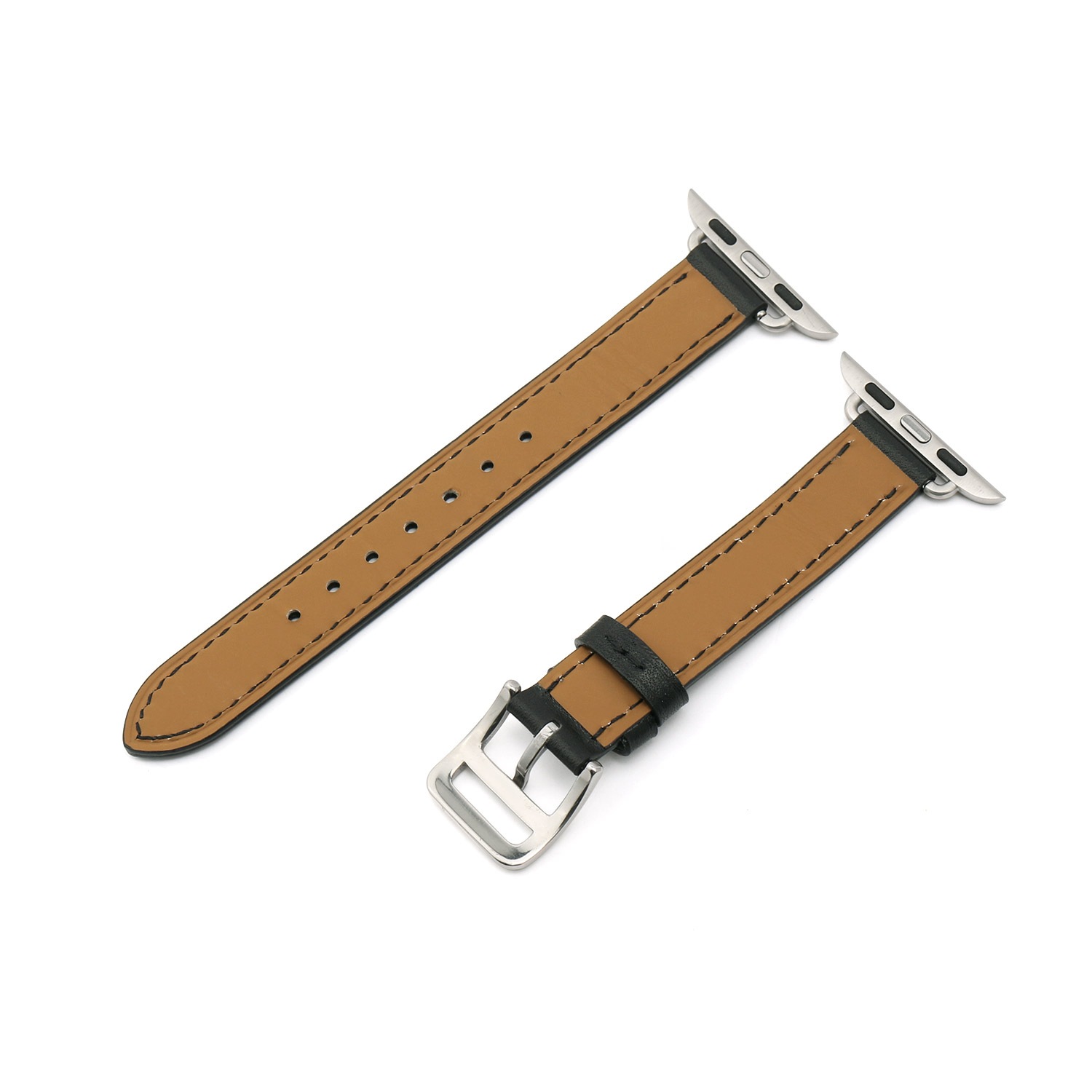 アップルウォッチ Slim Line クラシック本革バンド 交換バンド for Apple Watch 49mm, 46/45/44/42/41/40/38mm (Ultra2/1,Series10-1,SE)