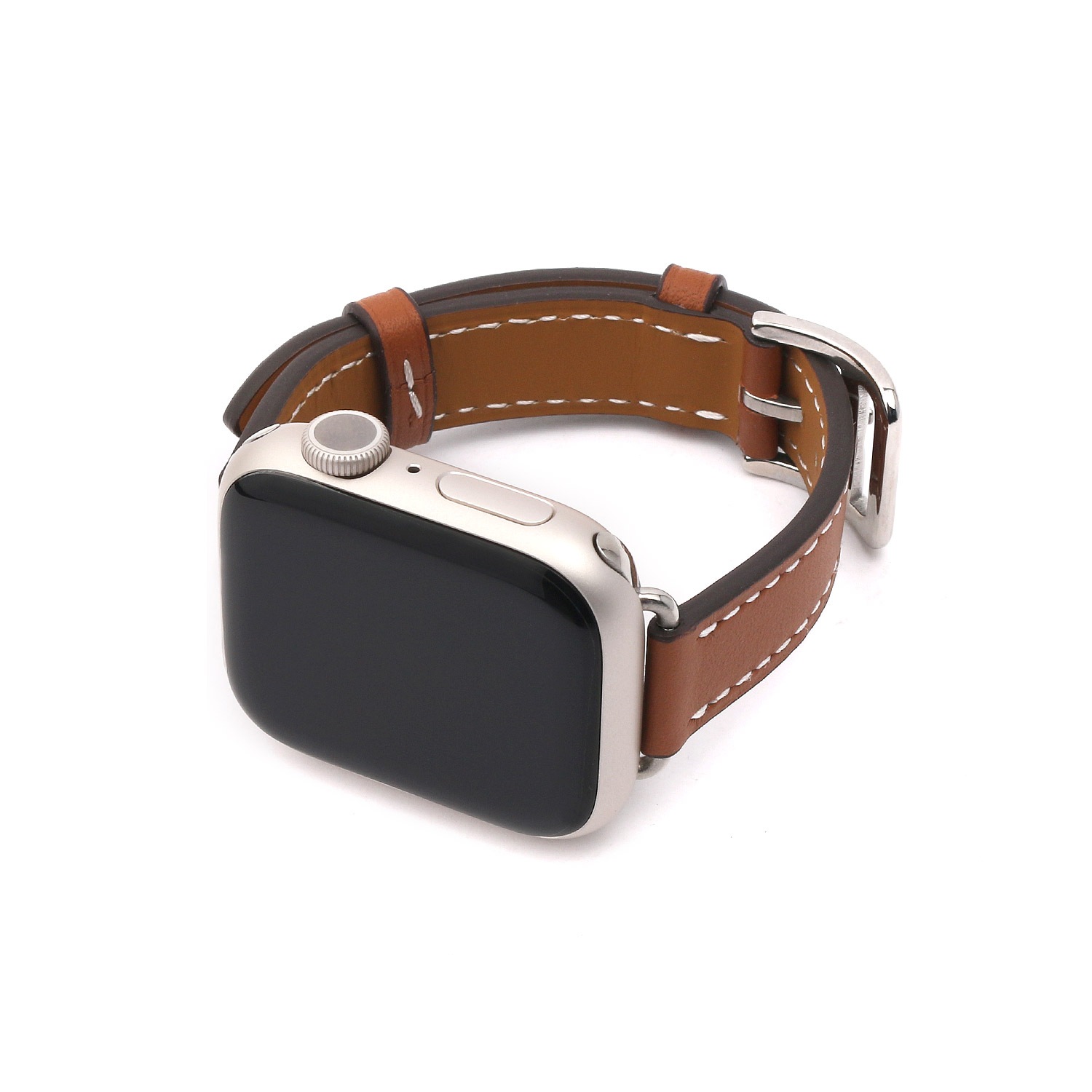 アップルウォッチ Slim Line クラシック本革バンド 交換バンド for Apple Watch 49mm, 46/45/44/42/41/40/38mm (Ultra2/1,Series10-1,SE)