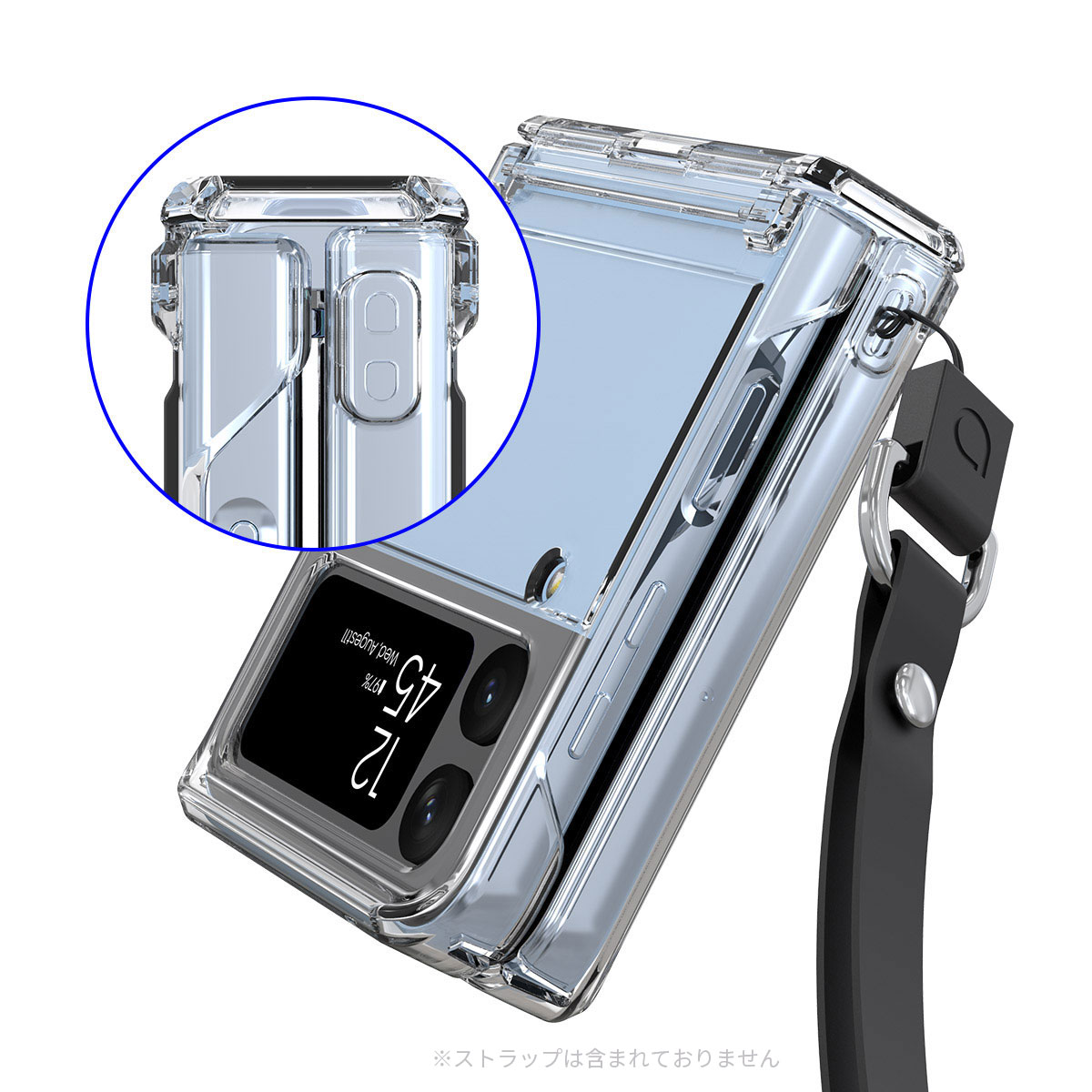 araree Galaxy Z Flip 4 ヒンジまで保護する ケース Nukin 360 クリア カバー [SAMSUNGの公式認証品]