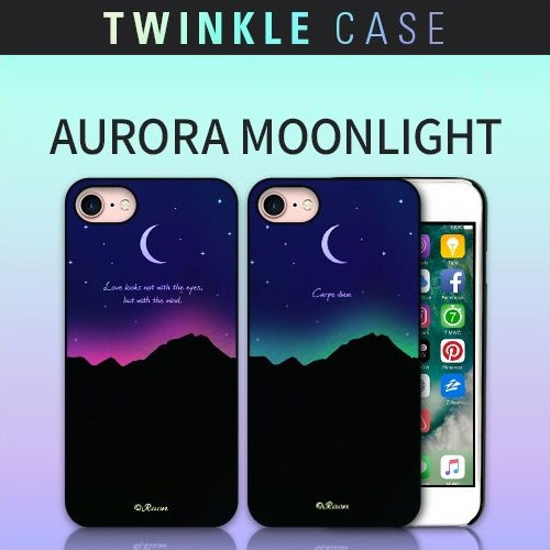 iPhone SE (第3世代) ケース カバー Dparks Twinkle Case オーロラムーンライト [iPhone SE3/SE2/8/7]