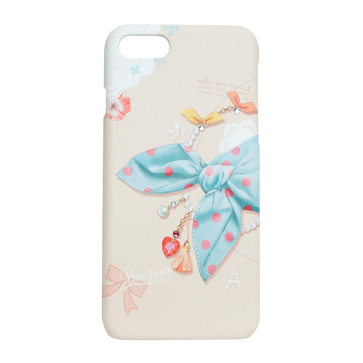 iPhone SE (第3世代) ケース カバー Happymori Dot Scarf Bar [iPhone SE3/SE2/8/7]