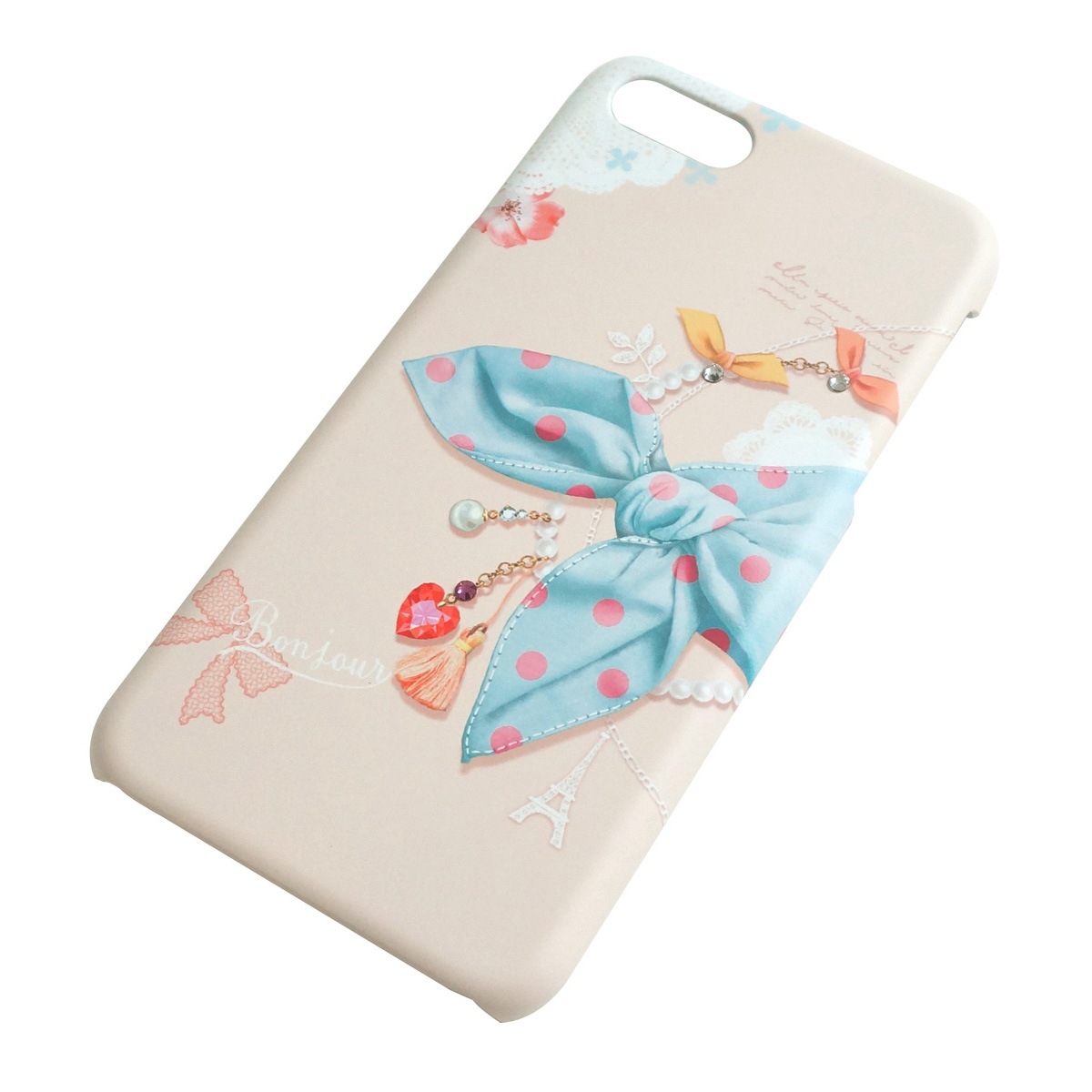iPhone SE (第3世代) ケース カバー Happymori Dot Scarf Bar [iPhone SE3/SE2/8/7]