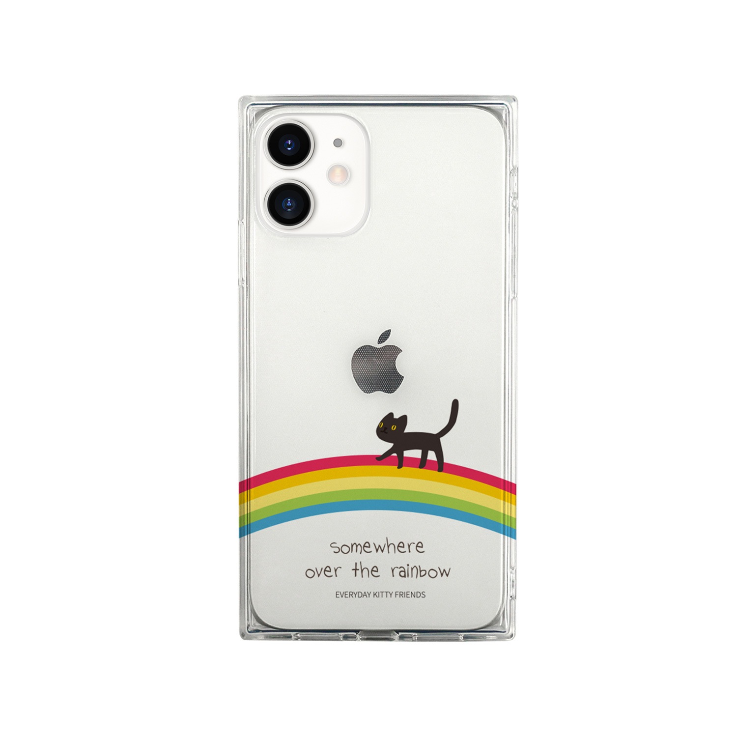 iPhone 12 mini / iPhone 12 Pro / 12  対応 ケース AKAN ソフトスクエアケース MAINICHI NEKOTACHI