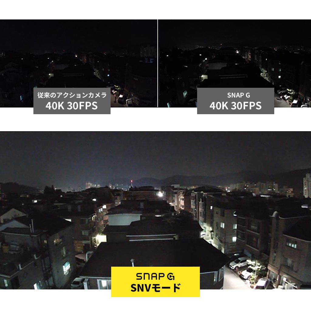 ジンバルカメラ SNAP G [ 2インチ大画面 / 広角撮影133.9度 / 4K / 入れ替えバッテリー / タッチスクリーン ]