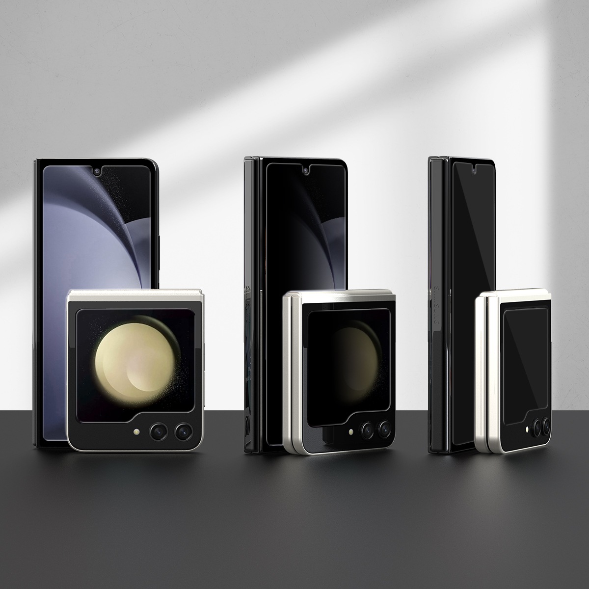 araree CORE のぞき見防止 強化ガラスフィルム （2枚入り） for Galaxy Z Flip5