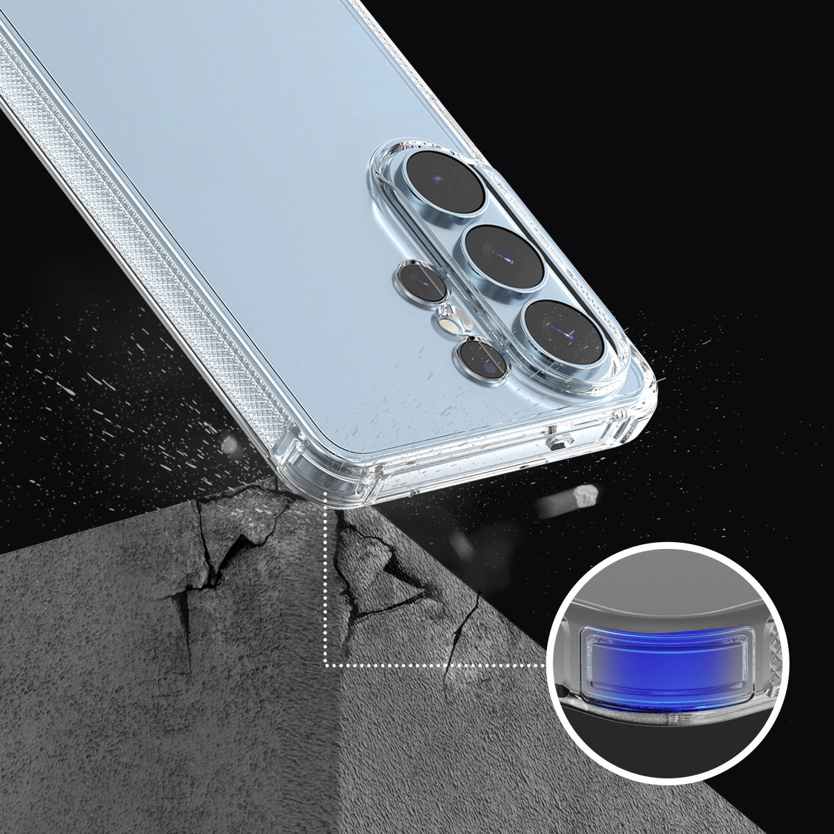 Galaxy S26 / S26+ / S26 Ultra ソフトケース Flexield 米軍MIL規格 TPUカバー [SAMSUNGの公式認証]  for S25 / S25 Ultra