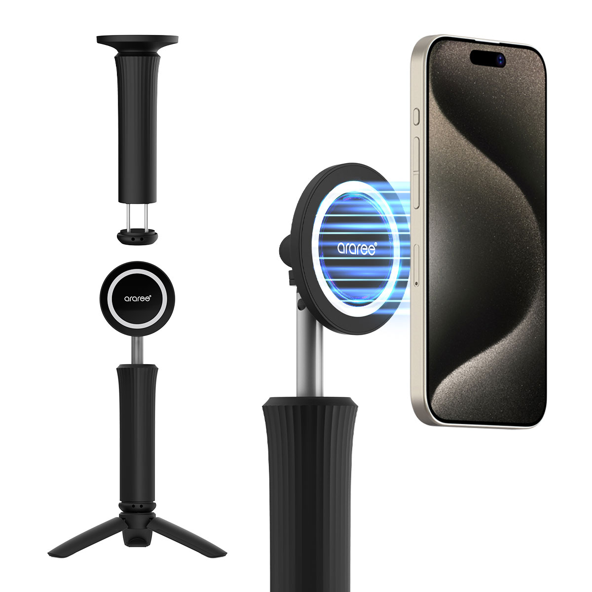 Magfie Pod Lite MagSafe対応 クランプ式 スマホマウント